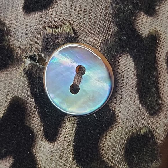 Kay Chapman Blouse Leopard Print Ombre Rainbow Burnout Velvet Small Art to Wear - Picture 8 of 14